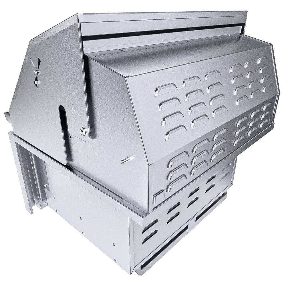 Sunstone® Series 28″ Single Zone 304 Stainless Steel Charcoal Grill – SUNCHDZ28