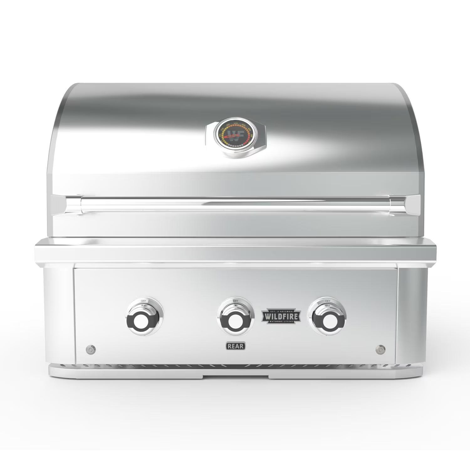 Wildfire Ranch Pro 30-in 2 Burner Gas Grill - Black 304 SS