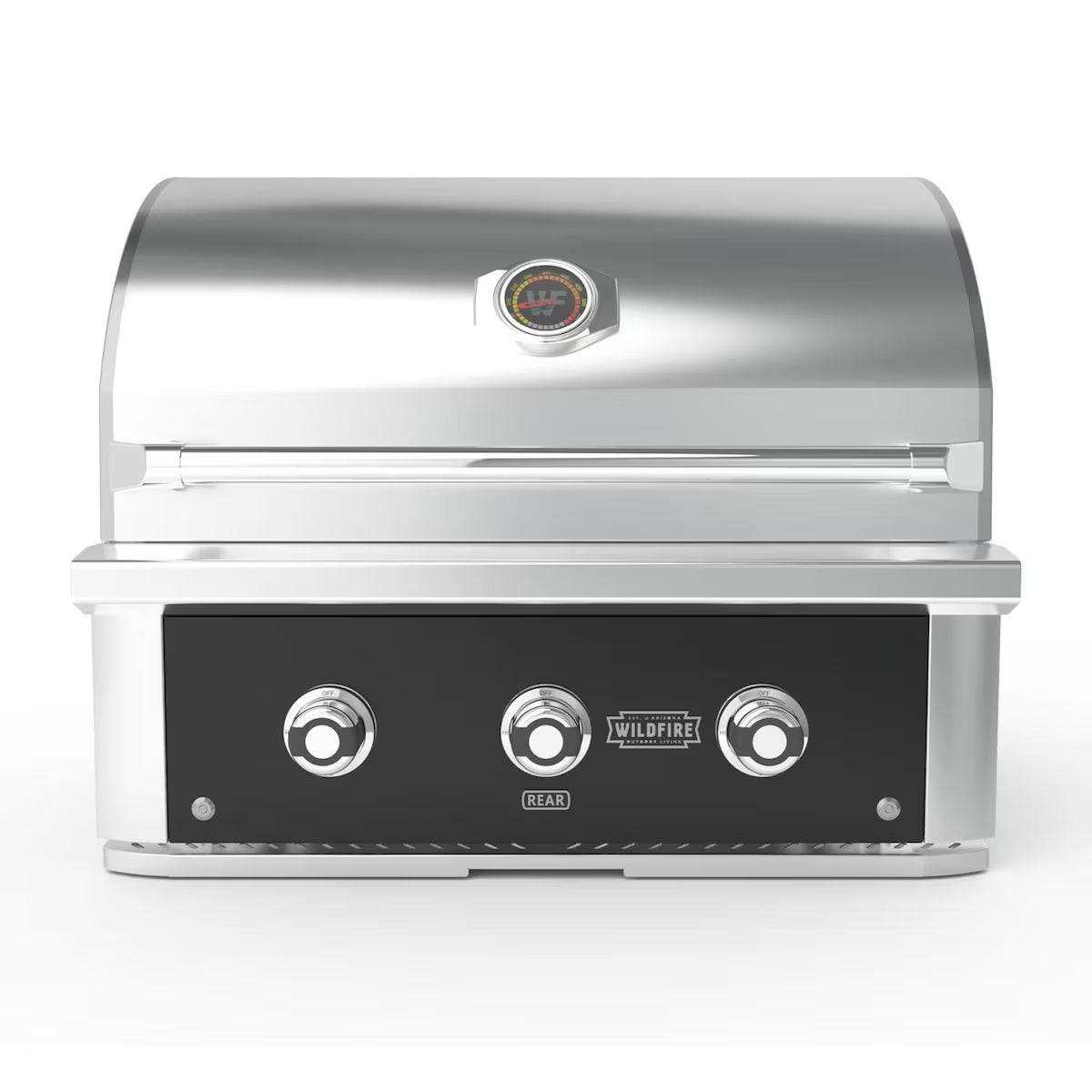 Wildfire Ranch Pro 30-in 2 Burner Gas Grill - Black 304 SS