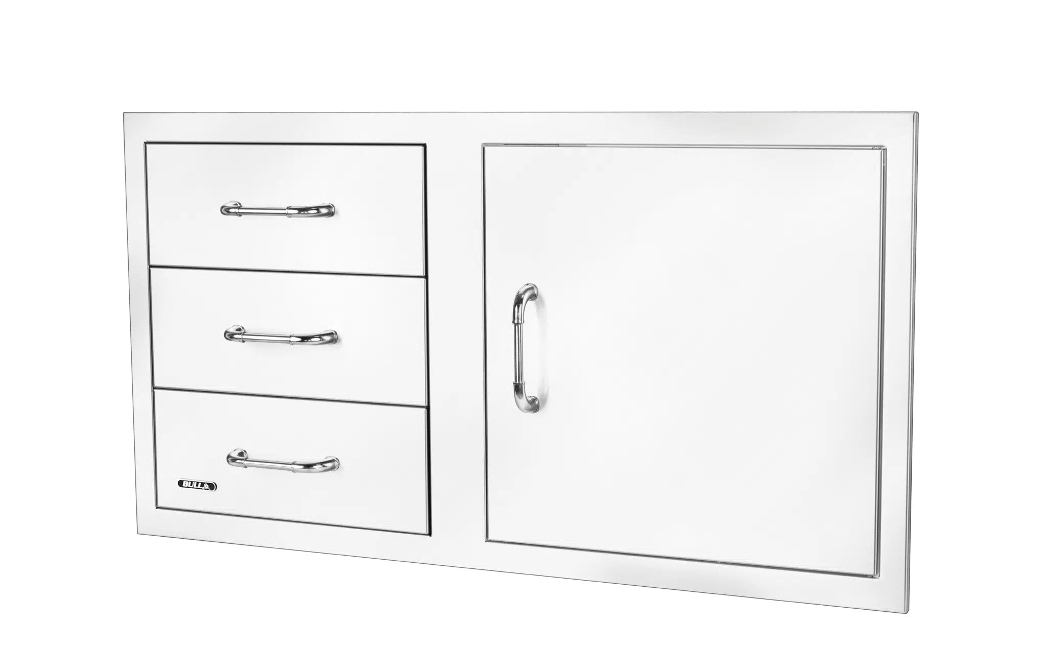 Bull 38″ Stainless-Steel 3 Drawer Door Combo with Reveal 25910