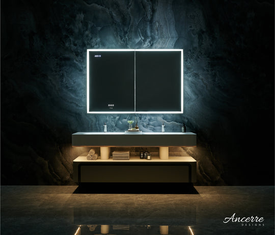 Ancerre Designs Pagani Led Mirror Cabinet With Defogger, Dimmer, Magnifier & Usb Outlet