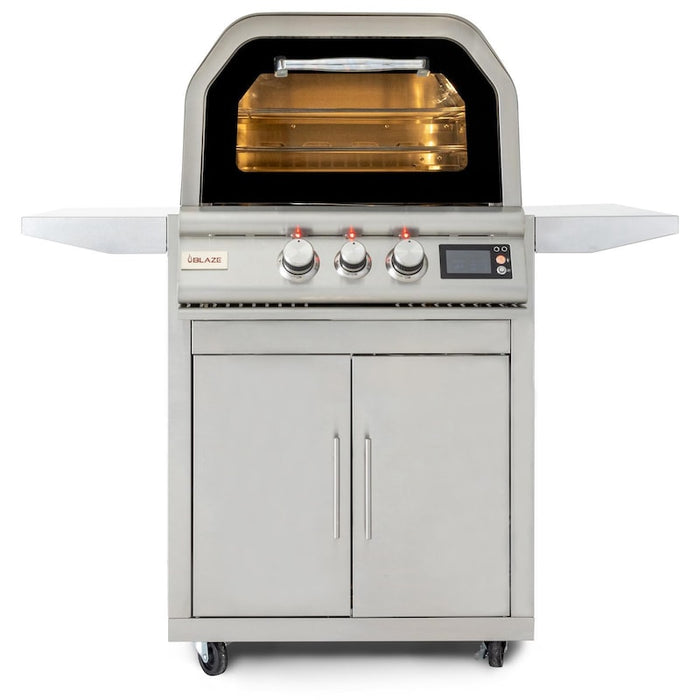 Blaze 26Inch Countertop Outdoor Pizza Oven Rotisserie & Countertop Sleeve - BLZ-26-PZOVN-LP