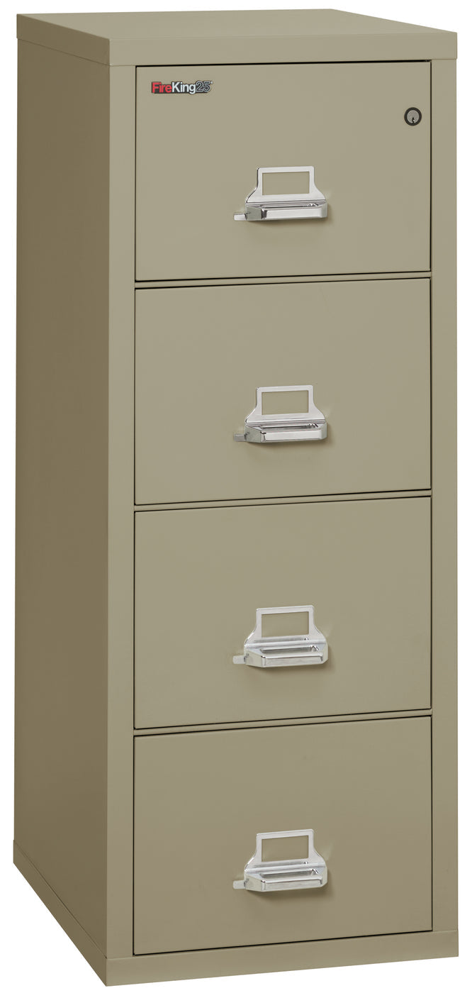 FireKing High Security - 25" Deep Vertical File Cabinet - 2 or 4 Drawers - 11 Colors  2-1825-CPA
