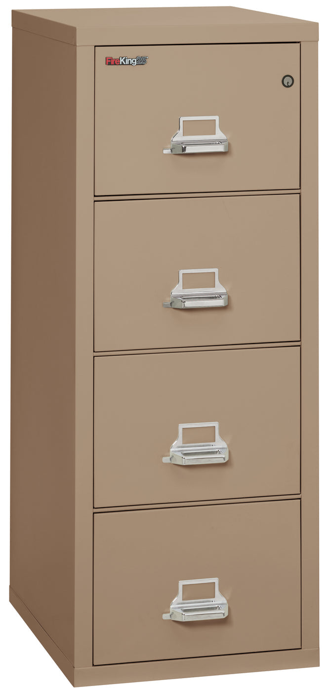 FireKing High Security - 25" Deep Vertical File Cabinet - 2 or 4 Drawers - 11 Colors  2-1825-CPA