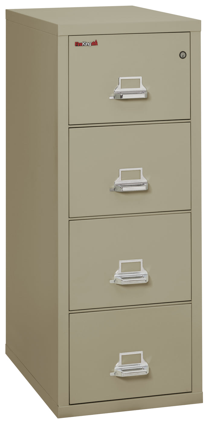 FireKing Classic 31" Vertical File Cabinet - 1-Hour Fire-Rated & High Security - 2, 3, or 4 Drawers - 11 Colors 3-1831-CPA