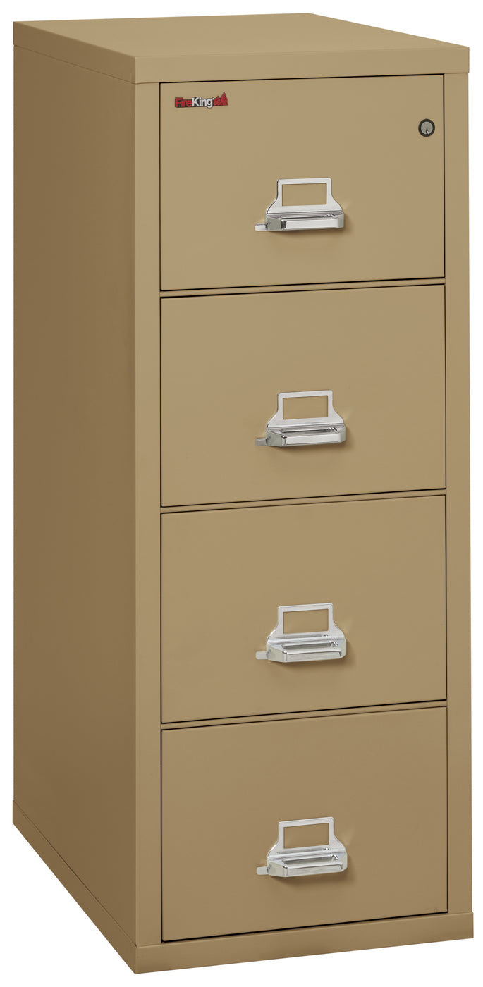 FireKing Classic 31" Vertical File Cabinet - 1-Hour Fire-Rated & High Security - 2, 3, or 4 Drawers - 11 Colors 3-1831-CPA