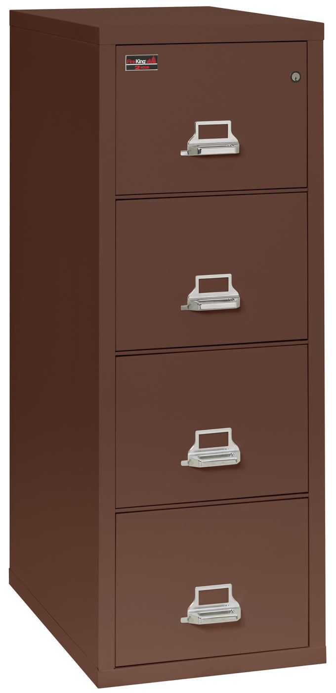 FireKing 2-Hour Fire-Rated Vertical File Cabinet - 2, 3, or 4 Drawers - 11 Colors 2-1929-2BR