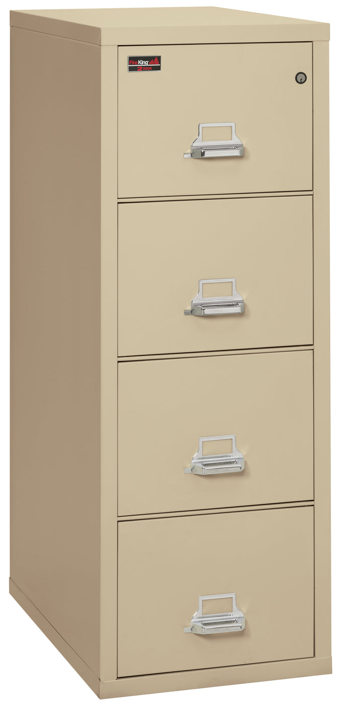 FireKing 2-Hour Fire-Rated Vertical File Cabinet - 2, 3, or 4 Drawers - 11 Colors 2-1929-2BR