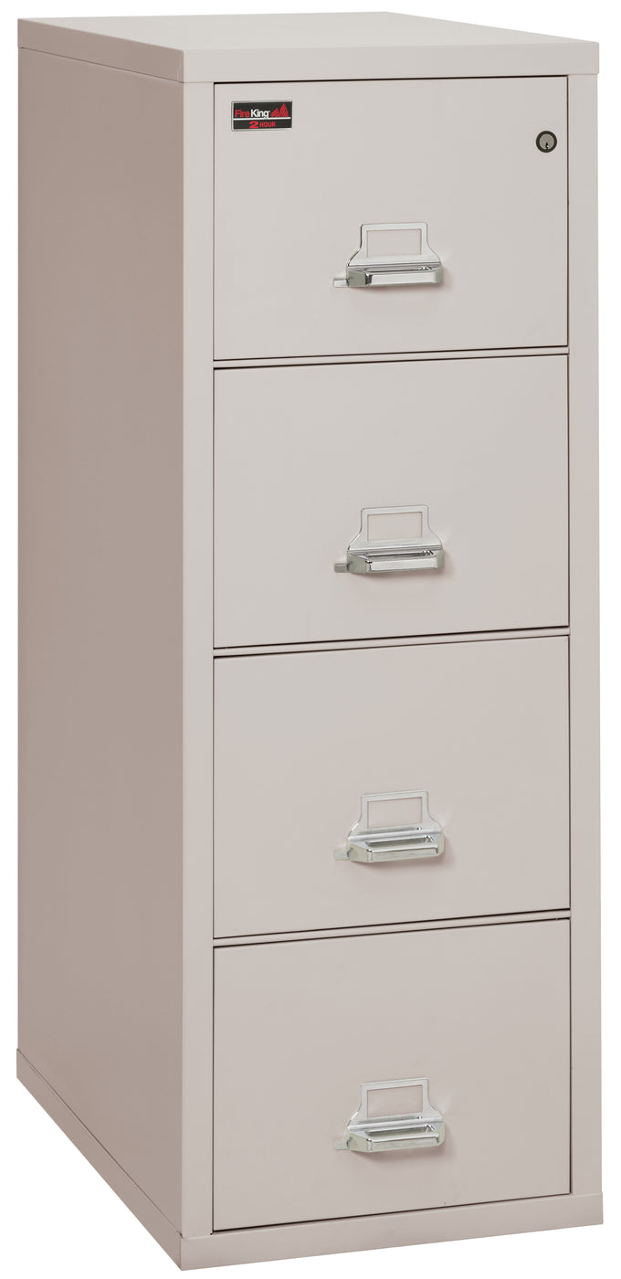 FireKing 2-Hour Fire-Rated Vertical File Cabinet - 2, 3, or 4 Drawers - 11 Colors 2-1929-2BR