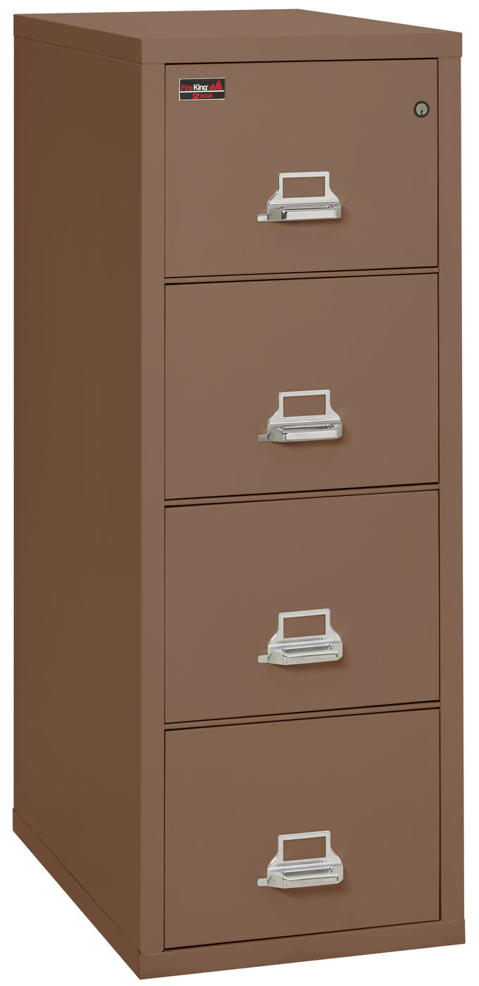 FireKing 2-Hour Fire-Rated Vertical File Cabinet - 2, 3, or 4 Drawers - 11 Colors 2-1929-2BR
