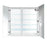 Krugg Svange 4242R 42″ X 42″ LED Medicine Cabinet w/Dimmer & Defogger