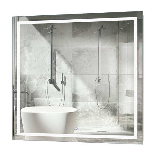 Krugg Icon 42″ x 24″ LED Bathroom Mirror With Dimmer & Defogger | Lighted Vanity Mirror