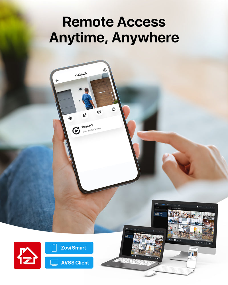 Zosi C225 32 Channel 4K PoE Security Camera System for Business + Up To 16TB HDD