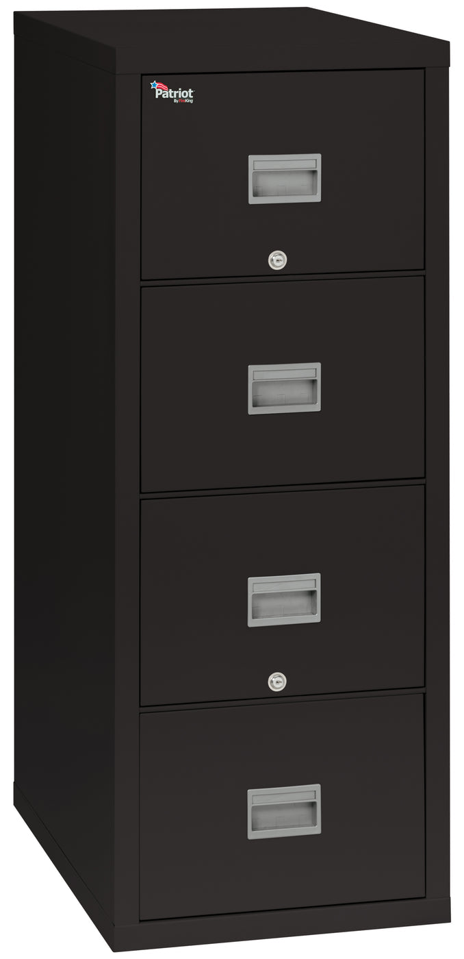 FireKing Patriot Series - 1-Hour Fire Rated Vertical File Cabinet - 2 or 4 Drawers - 2 Colors  2P1825-CBL