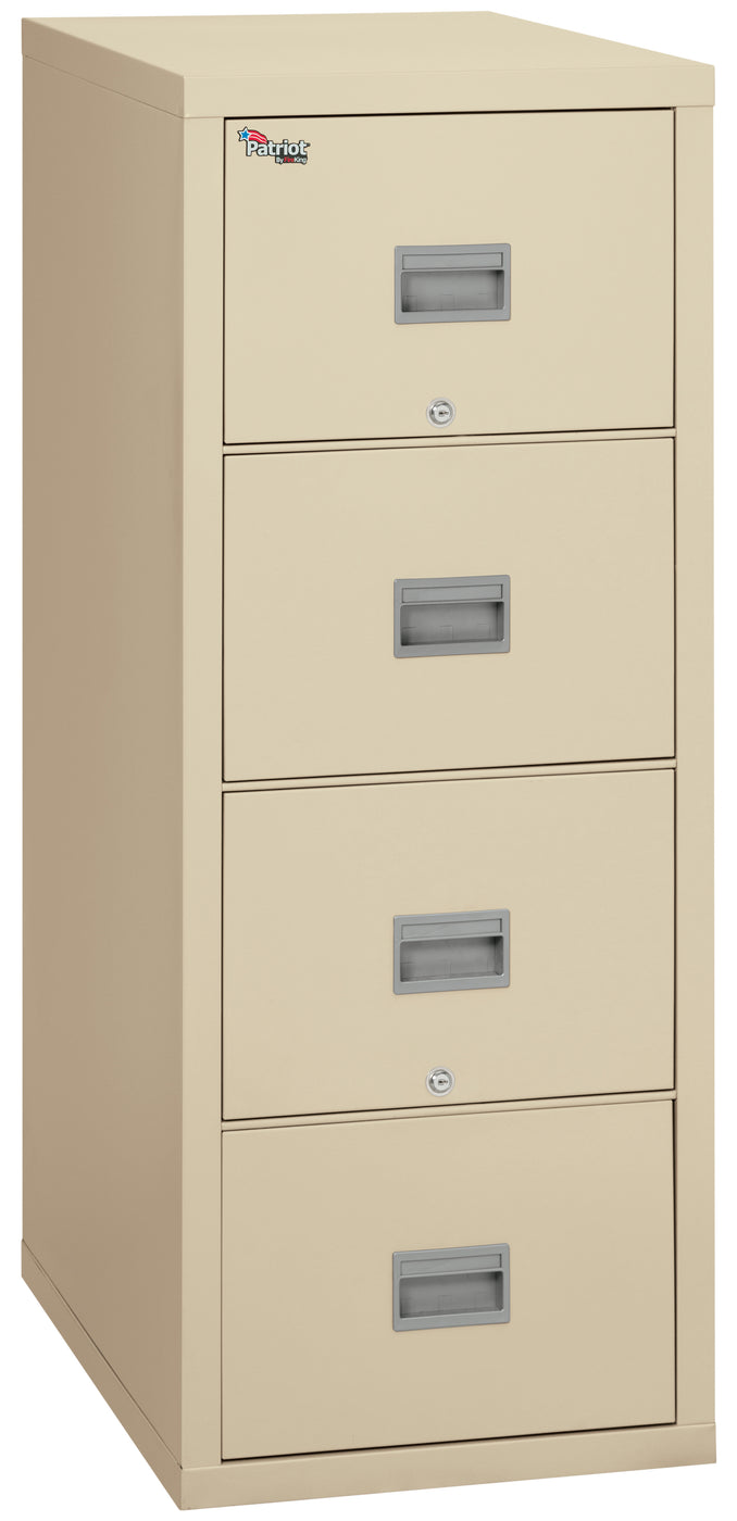 FireKing Patriot Series - 1-Hour Fire Rated Vertical File Cabinet - 2 or 4 Drawers - 2 Colors  2P1825-CBL