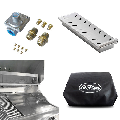 Cal Flame 32" Built In Convection Gas Grill with 4 Burners BBQ19874CP