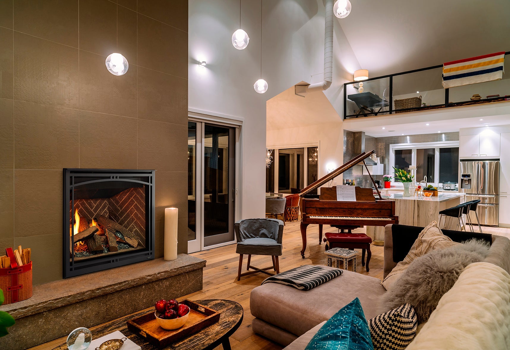 Majestic Meridian Modern Direct Vent Gas Fireplace MER36MN