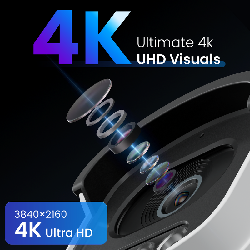 Zosi C186A 4K 16 Channel True Color Night Security System + NVR Support Dual Hard Drive + 4TB HDD