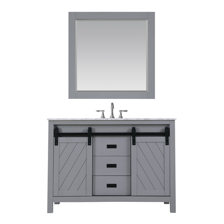 Altair Kinsley 48" Single Bathroom Vanity Set with Carrara White Marble Countertop
