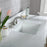 Altair Isla 60" Single Bathroom Vanity Set with White Composite Aosta Marble Countertop