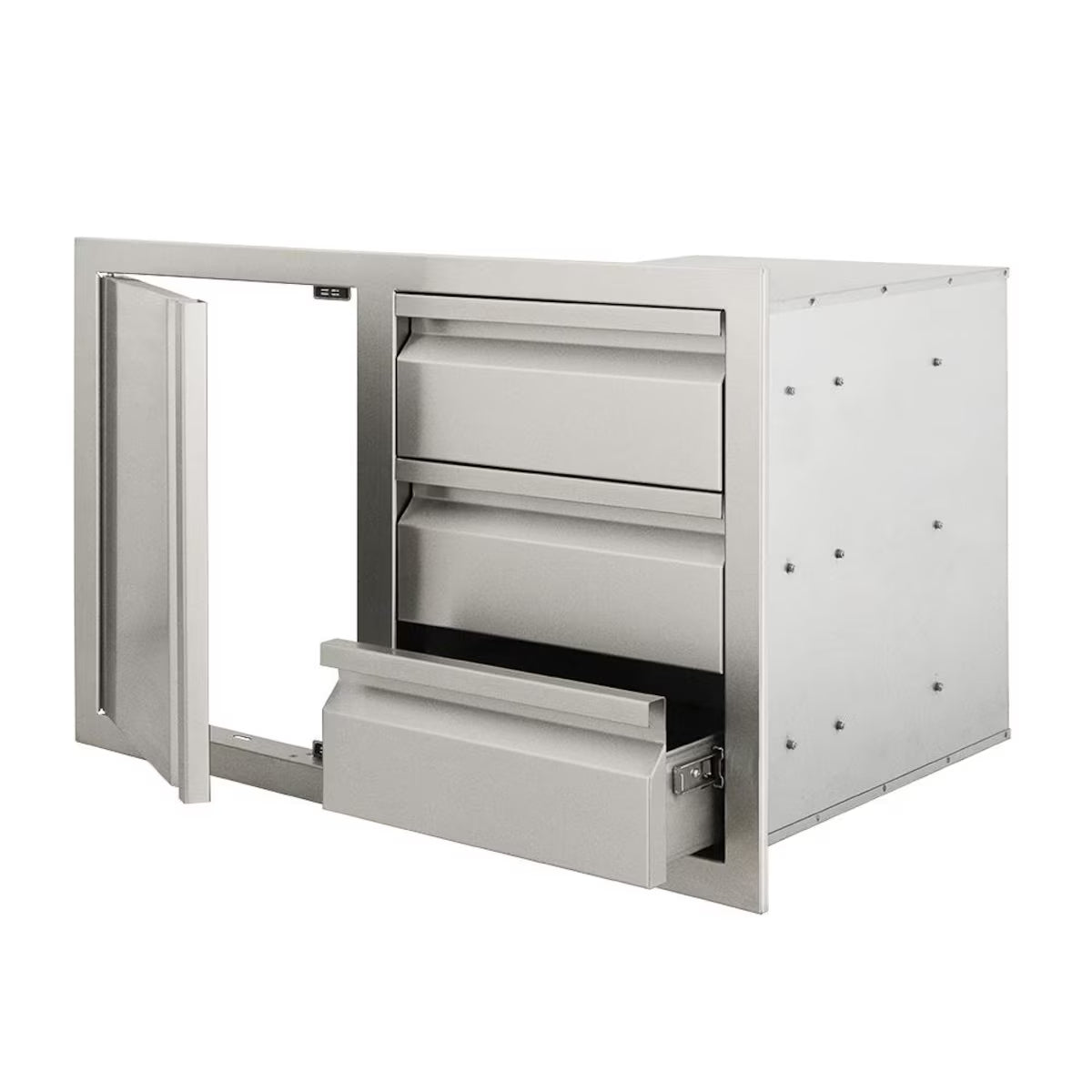 RCS Valiant Triple Drawers w/ Soft Close Left Hinge Single Door - VDC2SCL