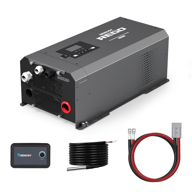 Renogy REGO 12V 3000W Pure Sine Wave Inverter Charger RIV1230RCL-1SS-US