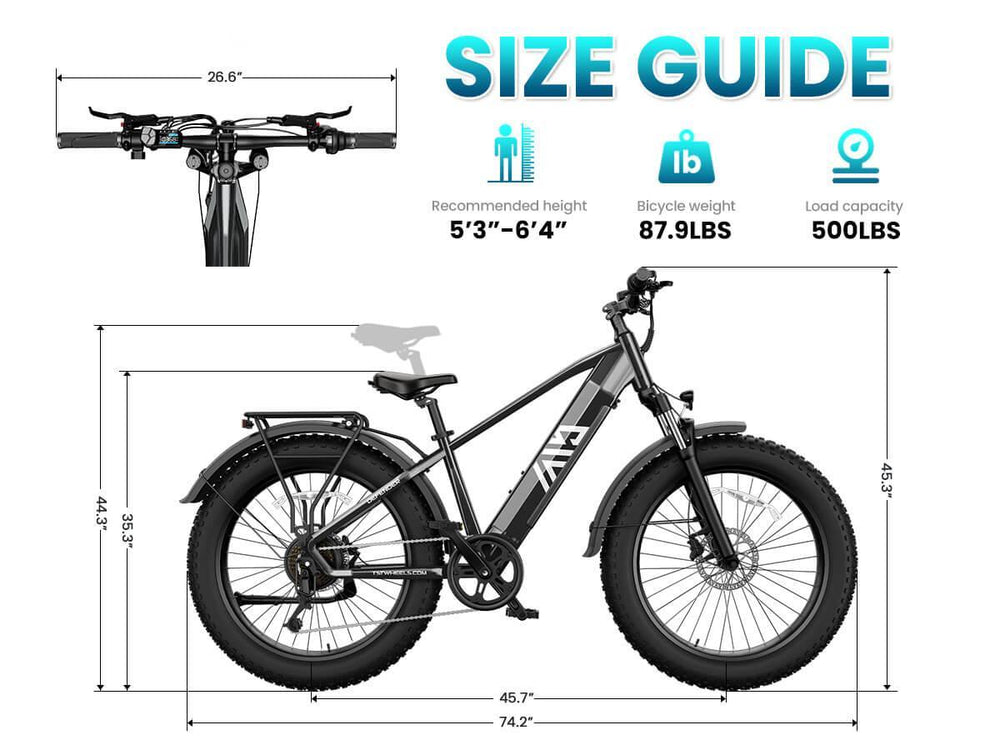 TST Combo Sale Defender 26" Fat Tire Ebike For Adult