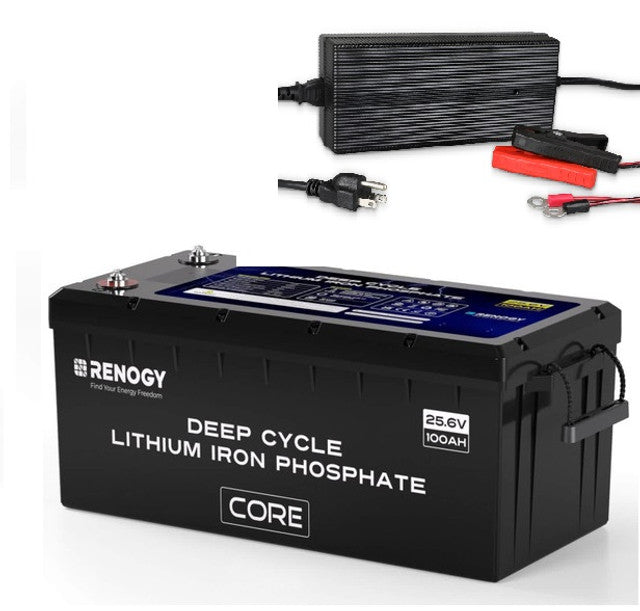 Renogy Core - 24V 100Ah Deep Cycle Lithium Iron Phosphate Battery