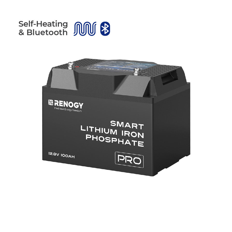 Renogy Pro - 12V 100Ah Smart Lithium Iron Phosphate Battery