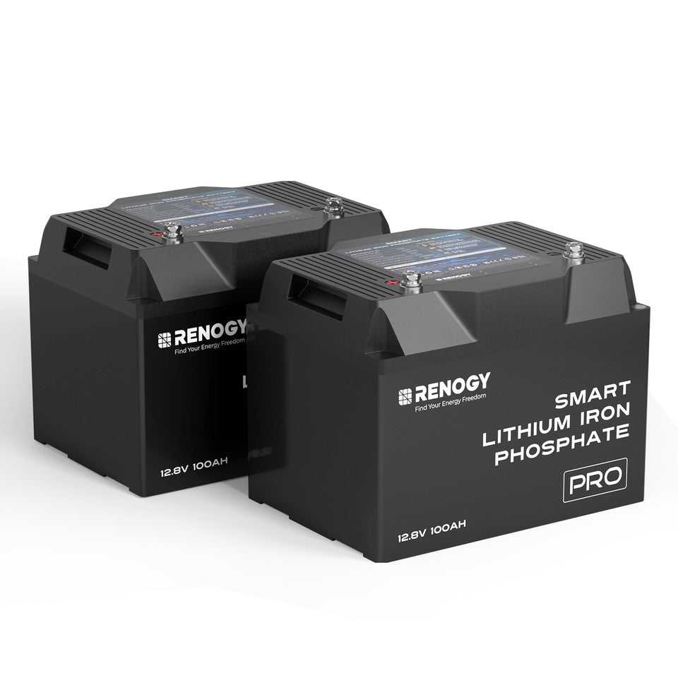 Renogy Pro - 12V 100Ah Smart Lithium Iron Phosphate Battery