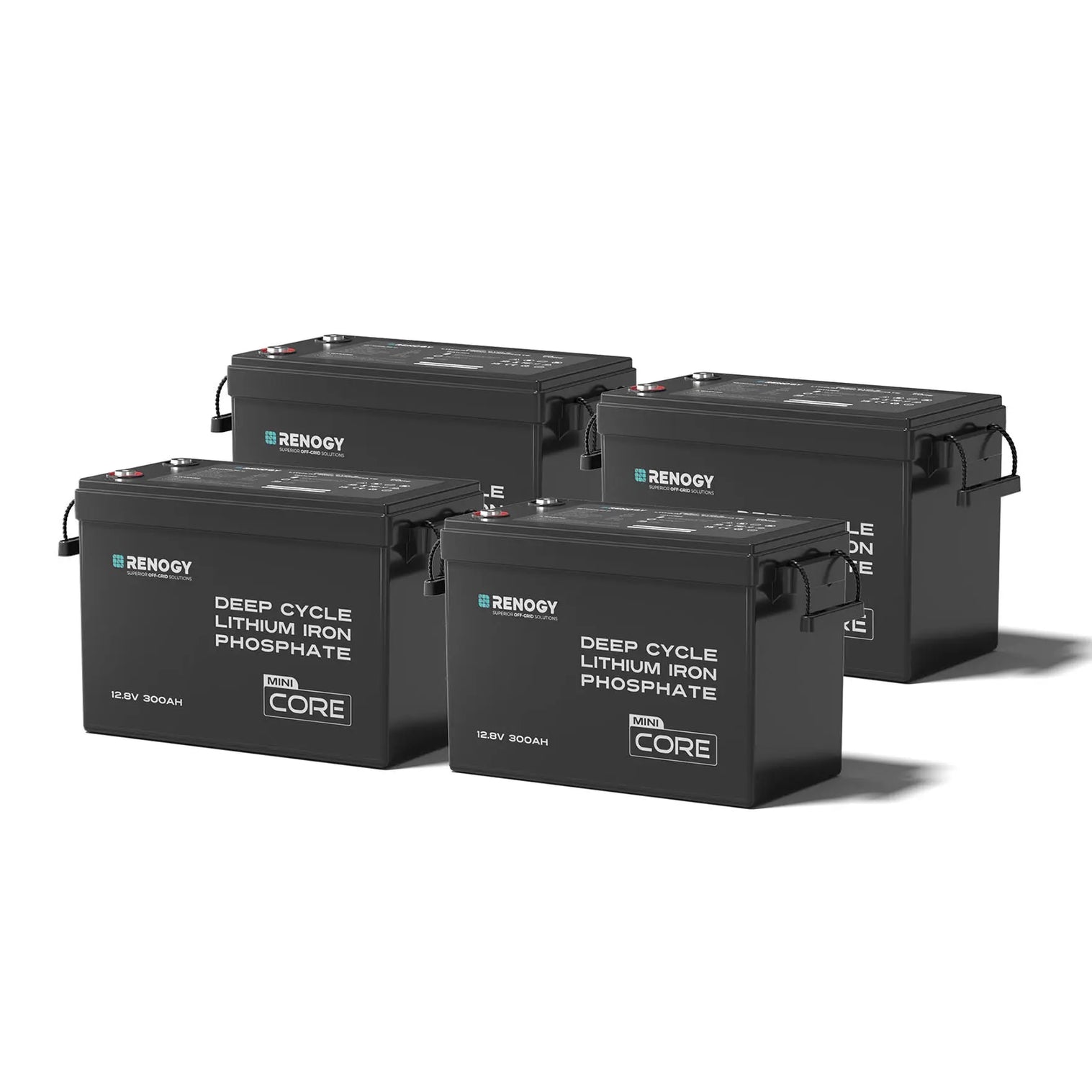 Renogy Mini Size 12V 300Ah LiFePO4 Battery w/ Low-Temperature Protection RBT12300LFP-M-US