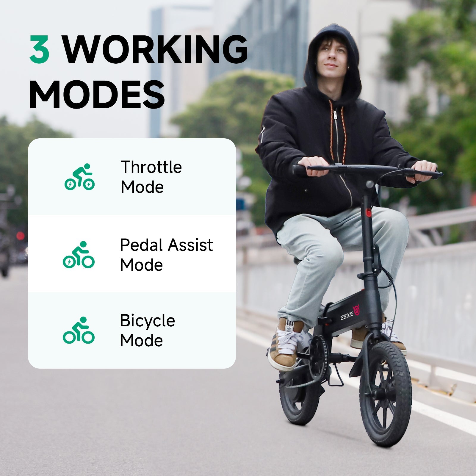 Sisigad 14" Lynx Plus Folding Electric Bike for Kids