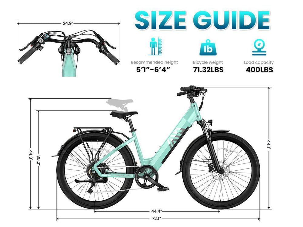 TST Combo Sale Surfer 27.5" Step-Thru Commuter eBike