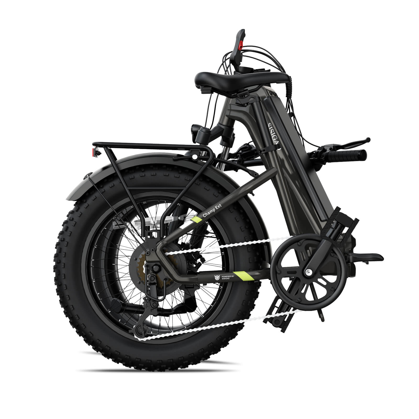 Sisigad 20" Champ Ext Fat Tire Folding Electric Bike