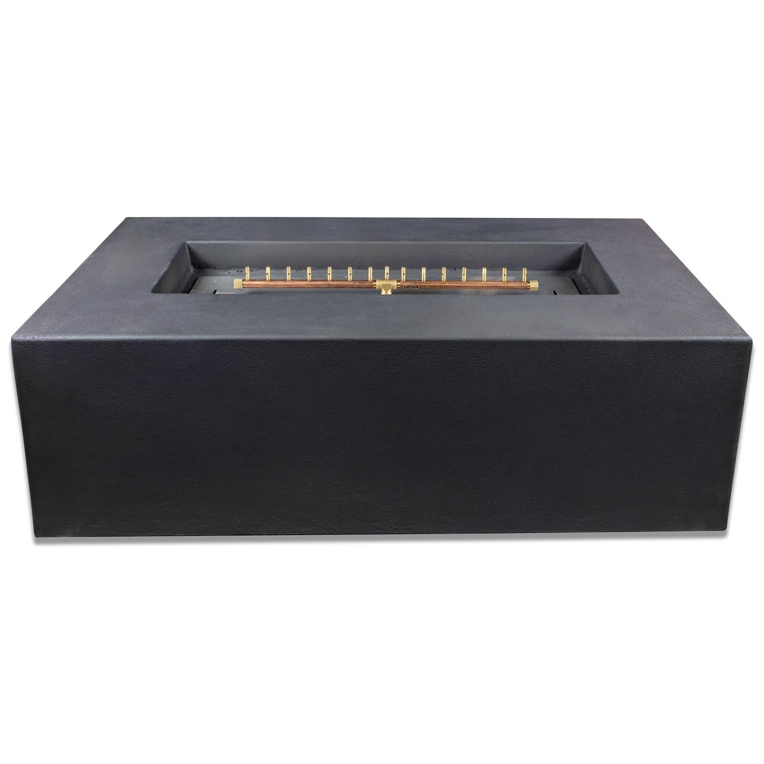 Blaze 60 Inch Rectangular Concrete Propane Fire Pit Table in Phantom BLZ-60-FTABLE-LP