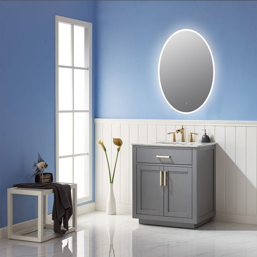 Altair Matera 24' Oval Frameless Modern LED Bathroom Vanity Mirror