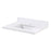 Altair Caorle Stone effects Single Sink Vanity Top in Snow White with White Sink