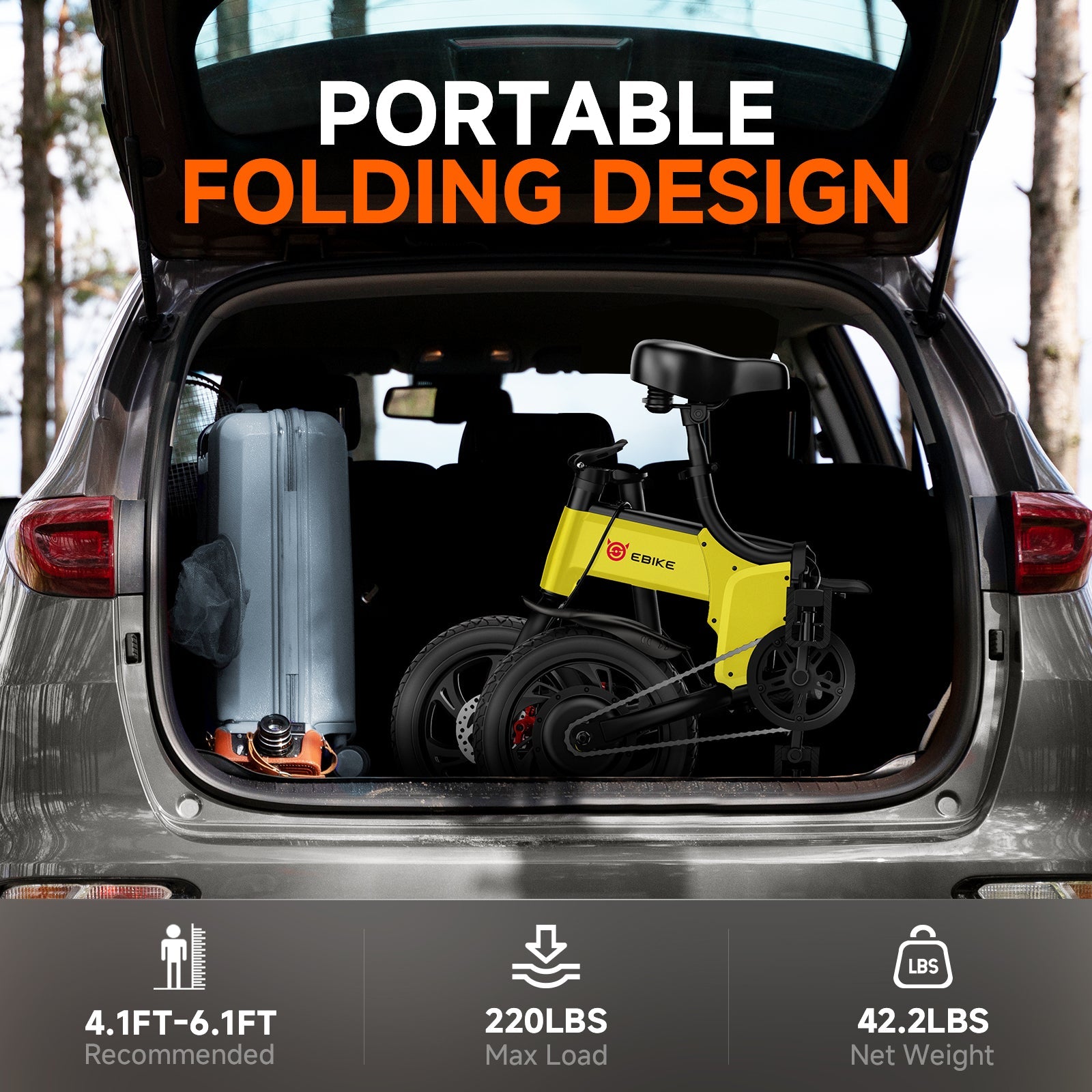 Sisigad 14" Lynx Plus Folding Electric Bike for Kids