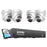 Zosi C225 4K 8 Channel Spotlight PoE Camera System + 2TB Hard Drive