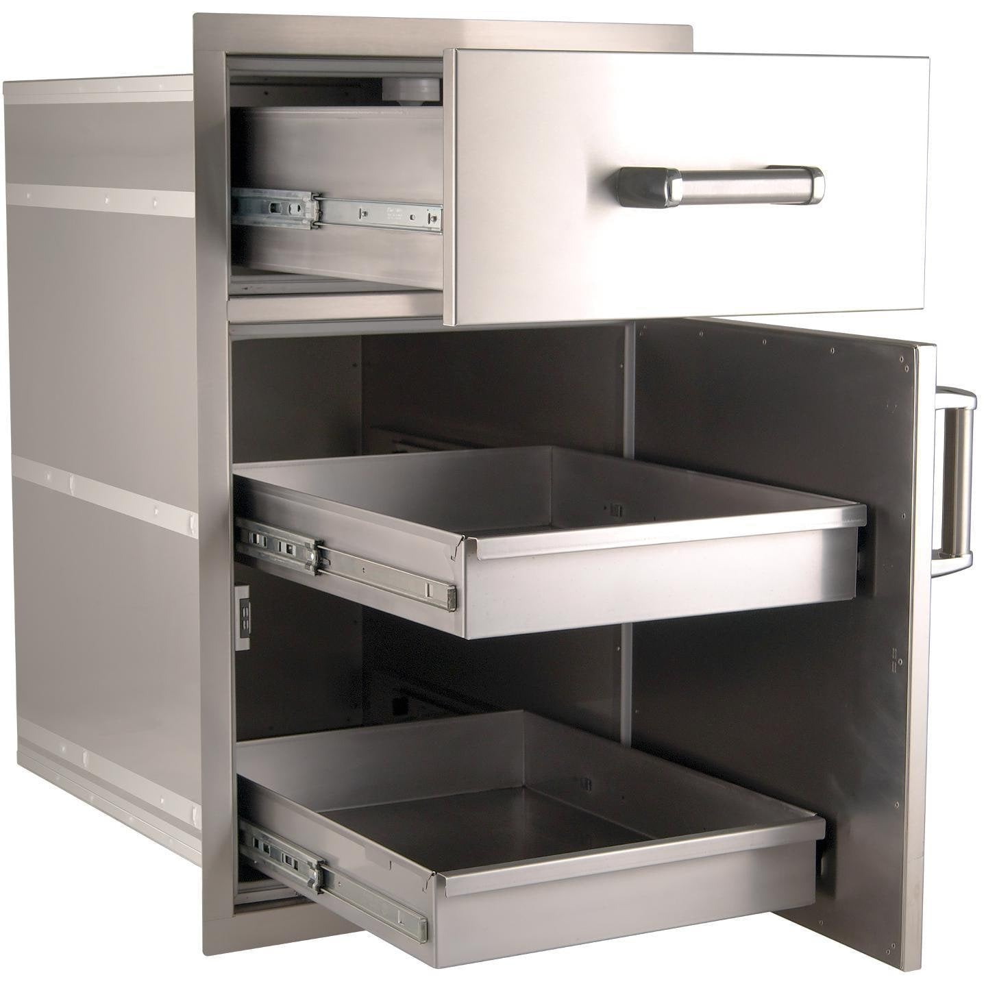 Fire Magic Premium Flush Pantry / Access Drawer Combo - 54018S
