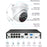 Zosi C225 4K 8CH 2 Camera Spotlight Securirty Camera System + 2TB Hard Drive
