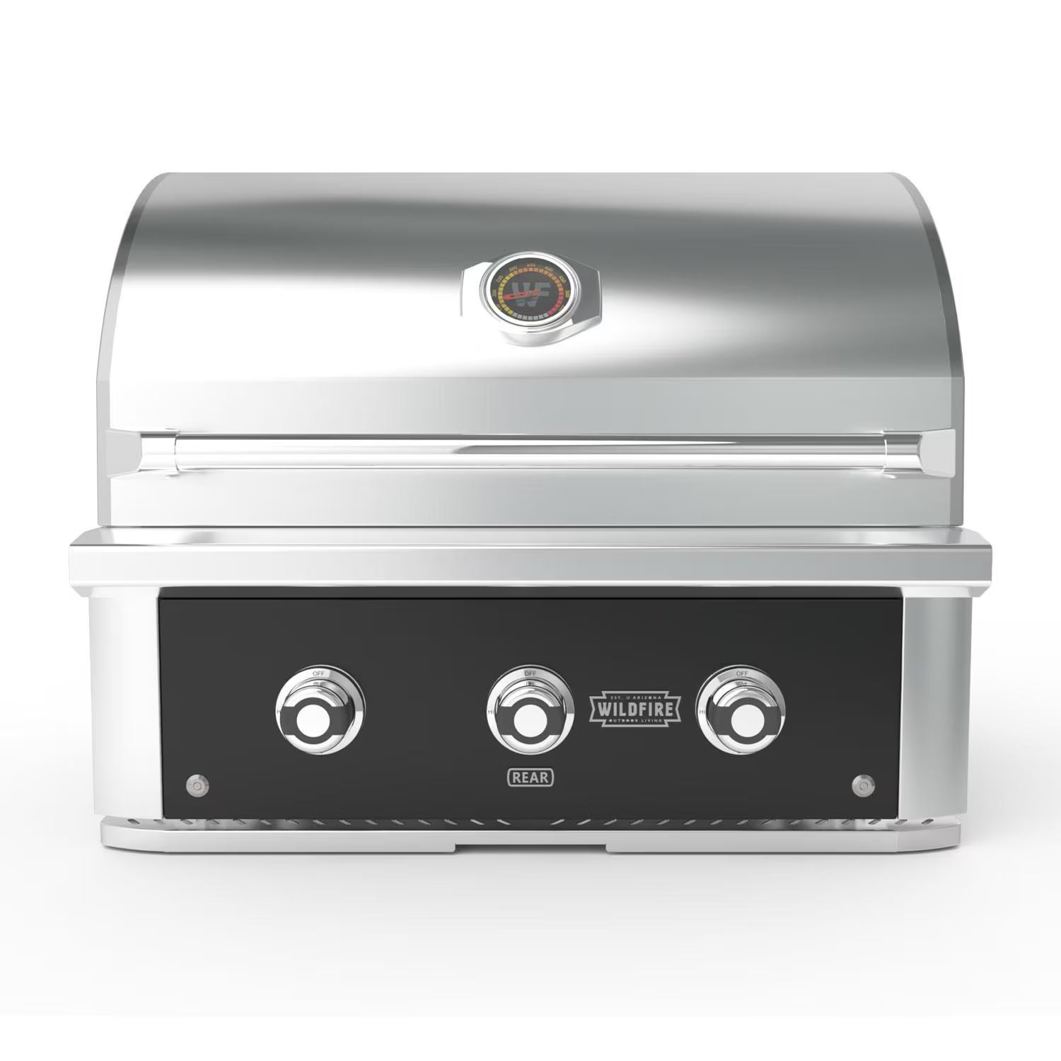 Wildfire Ranch Pro 2 Burner Built-In Black 304 SS Grill - WFPRO30G-BSS-LP