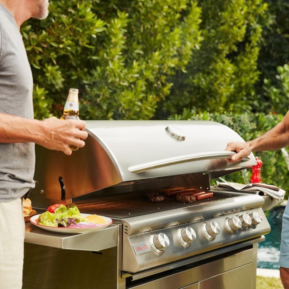 Blaze LTE+ 32-Inch 4-Burner Built-In Natural Gas Grill w/ Lift-Assist Hood & Rear Infrared Burner - BLZ-4LTE3-NG