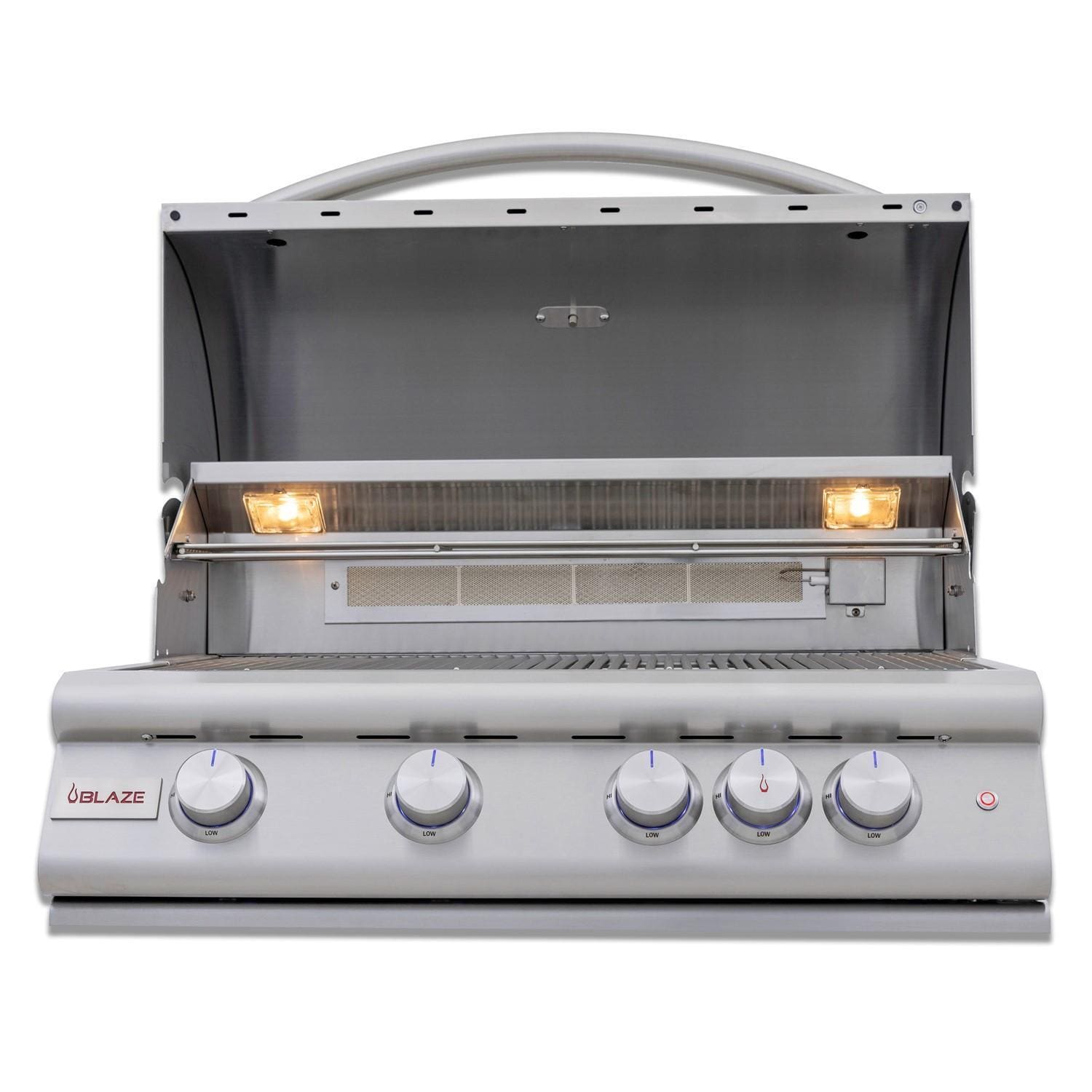 Blaze LTE+ 32-Inch 4-Burner Built-In Natural Gas Grill w/ Lift-Assist Hood & Rear Infrared Burner - BLZ-4LTE3-NG