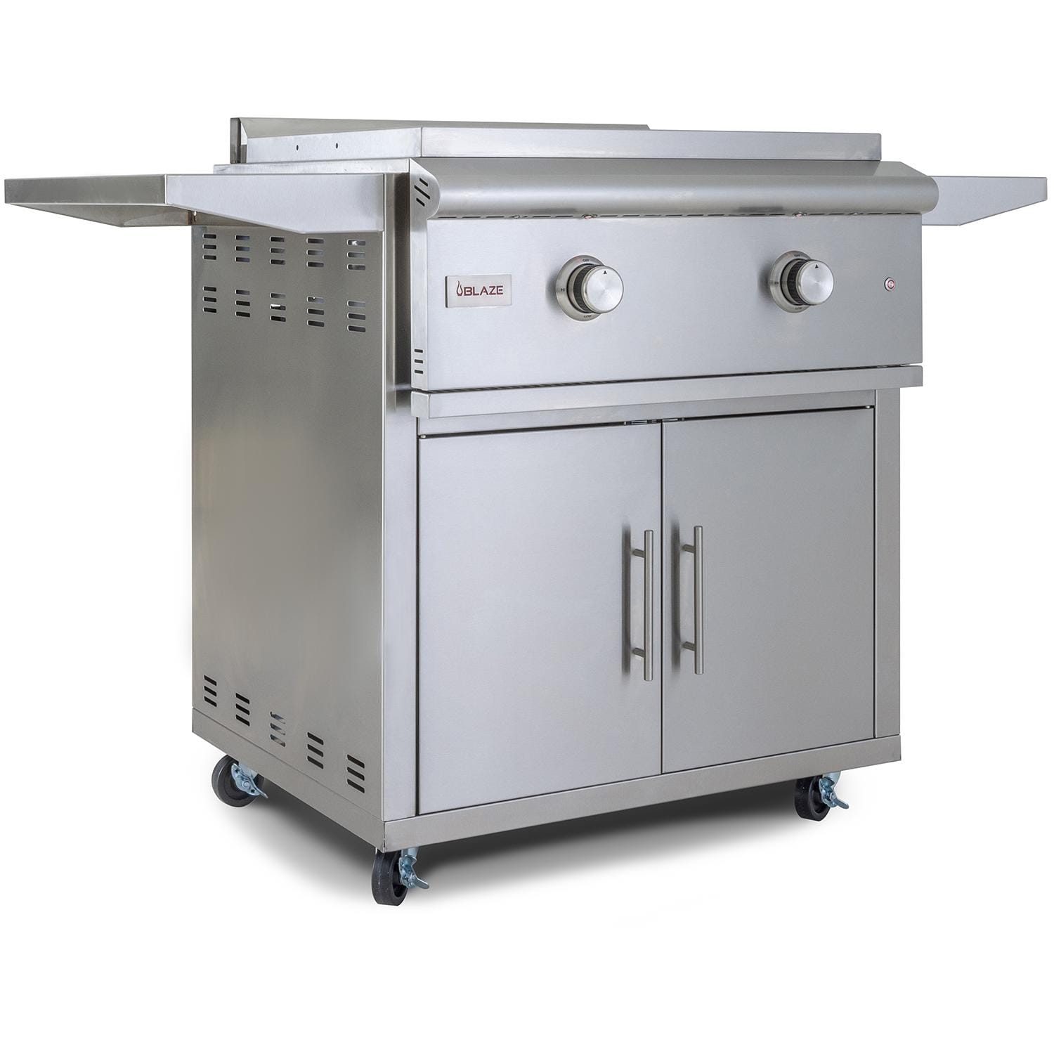 Blaze LTE 30-Inch Natural Gas Griddle w/ Upgraded Cart & Lights BLZ-GRIDDLE-LTE-NG