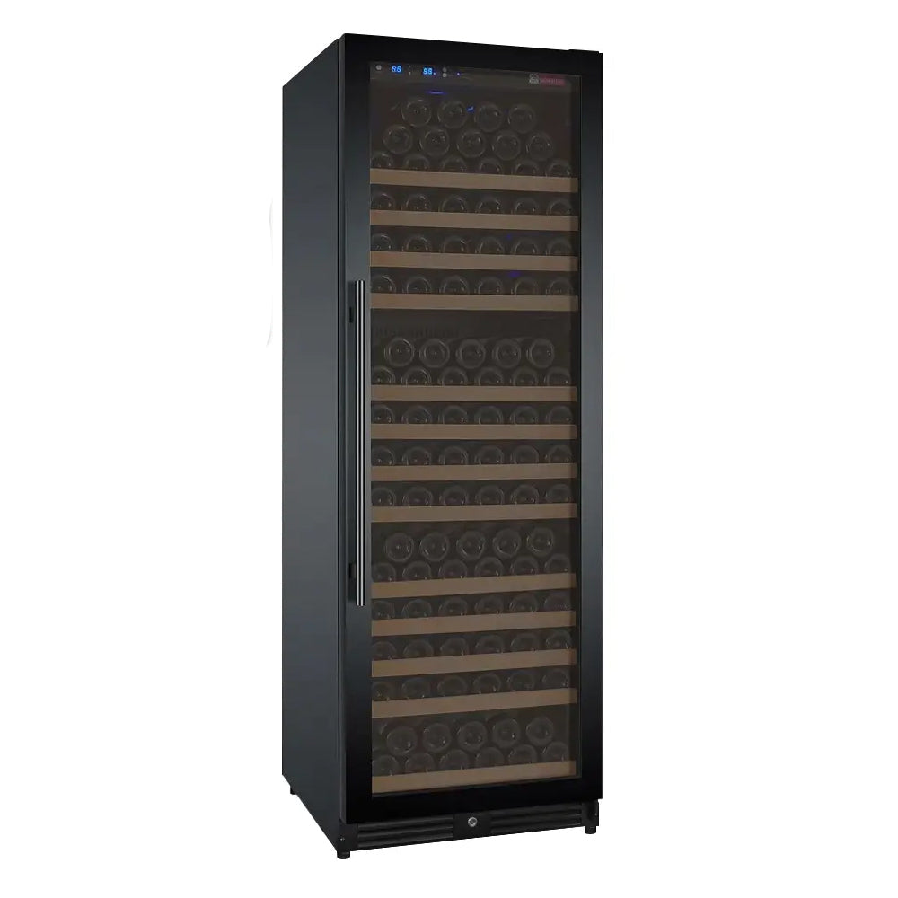 Allavino 24" Wide FlexCount II Tru-Vino 177 Bottle Single Zone Black Right Hinge Wine Refrigerator AO VSWR177-1BR20