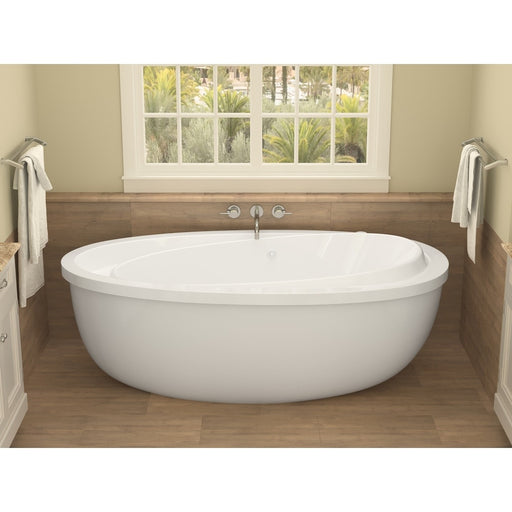 Atlantis Whirlpools Breeze 38 x 71 Oval Freestanding Air Jetted Bathtub in White 3871BA