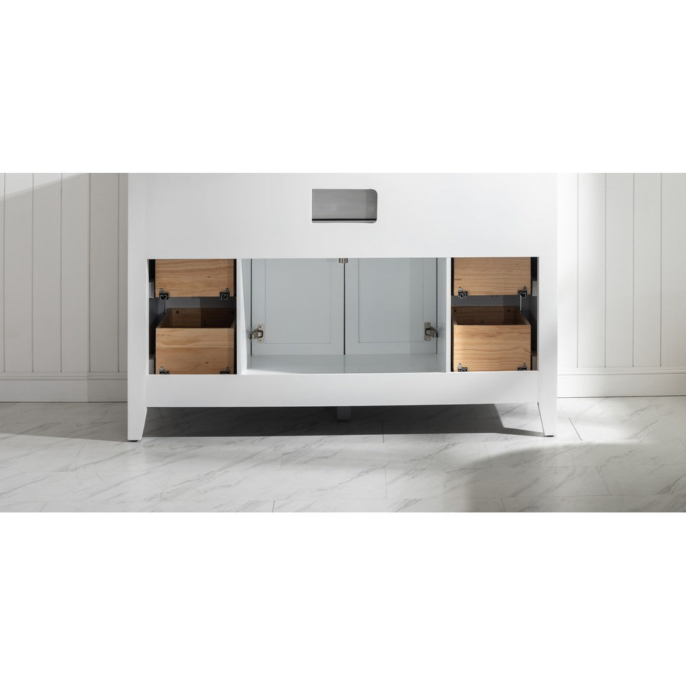 Design Element BK-54-WT Burbank 54 Inch Single Vanity