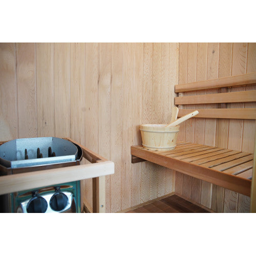 Sunray "Aston" 1 Person Traditional Sauna - w/ Hemlock - HL100TN