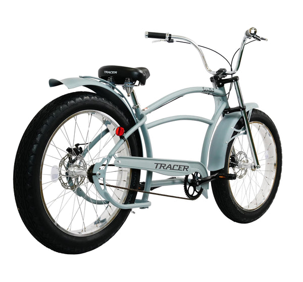 gt chopper bicycle Tracer 26" Santak GT Chopper Stretch Cruiser 1-Speed Fat Tire Bike MB-